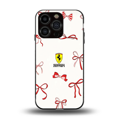 SF X Bows back phone cover | glass case for iphone 13 pro