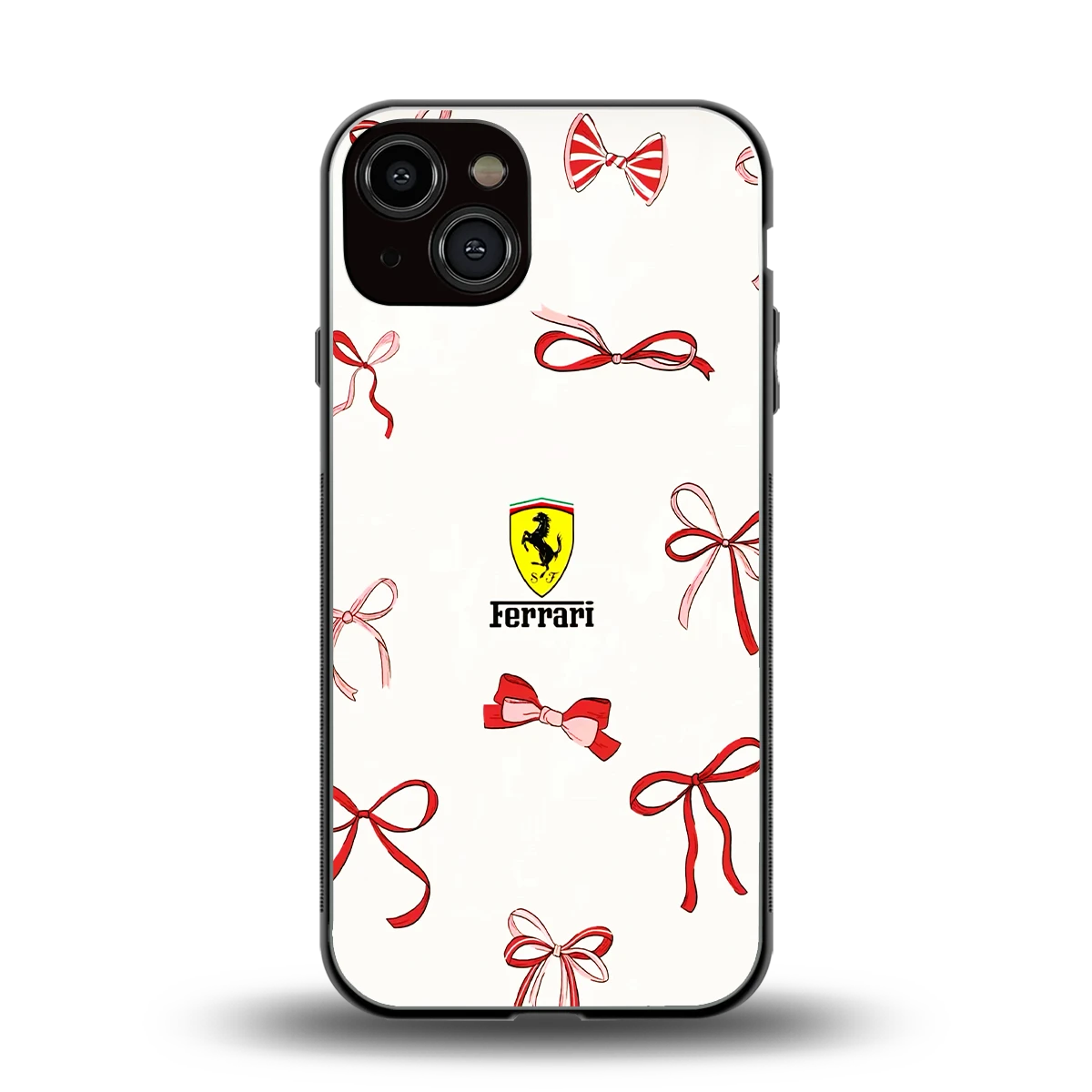 SF X Bows back phone cover | glass case for iphone 13