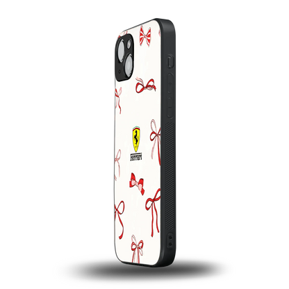 SF X Bows iphone 14 plus mobile cover | shockproof glass phone case