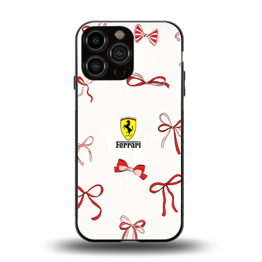 SF X Bows back phone cover | glass case for iphone 15 pro max