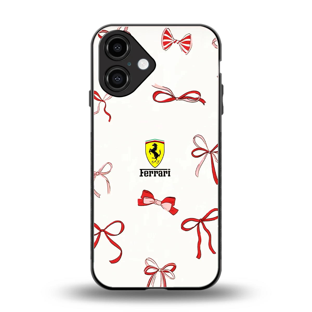 SF X Bows back phone cover | glass case for iphone 16