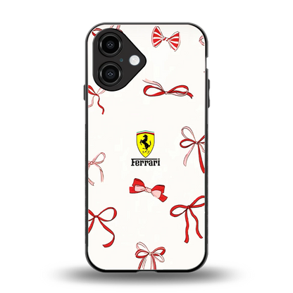 SF X Bows back phone cover | glass case for iphone 16