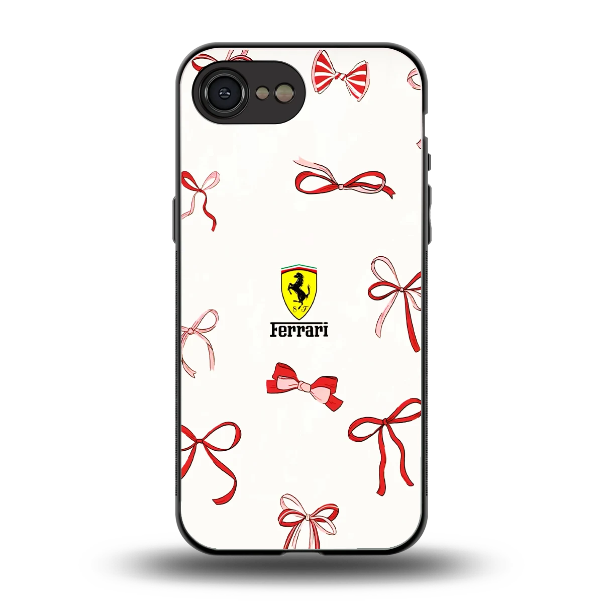 SF X Bows back phone cover | glass case for iphone 17e