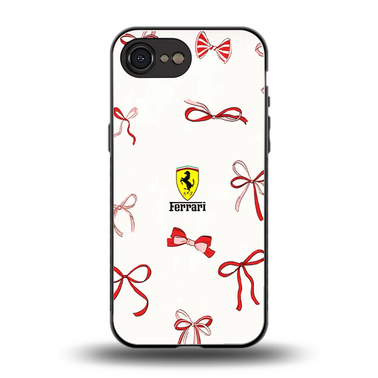 SF X Bows back phone cover | glass case for iphone 17e