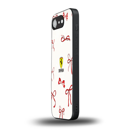 SF X Bows iphone 16e mobile cover | shockproof glass phone case