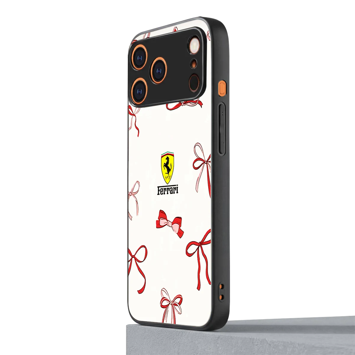SF X Bows iphone 17 pro mobile cover | shockproof glass phone case