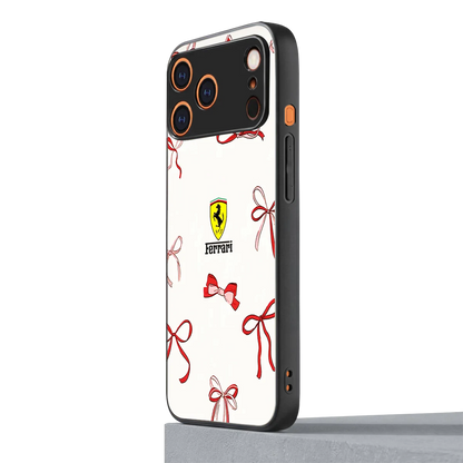 SF X Bows iphone 17 pro mobile cover | shockproof glass phone case