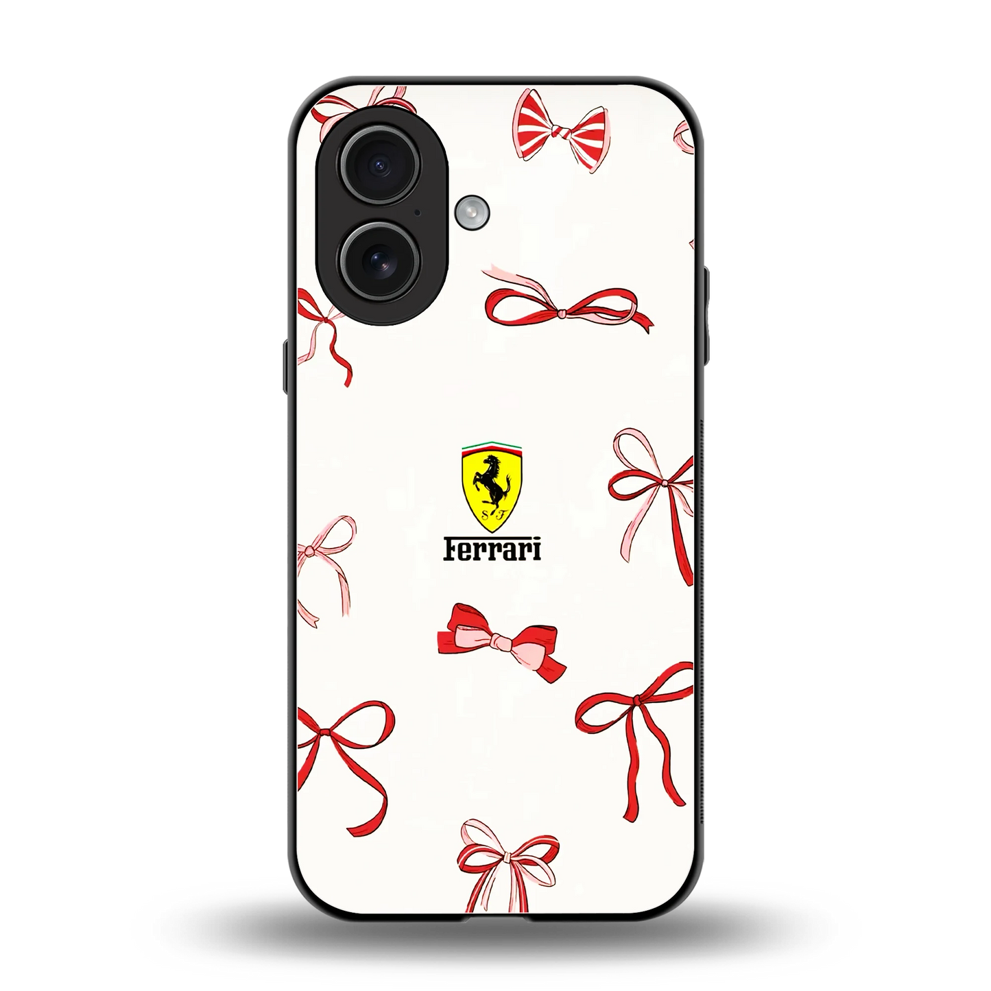 SF X Bows back phone cover | glass case for iphone 17