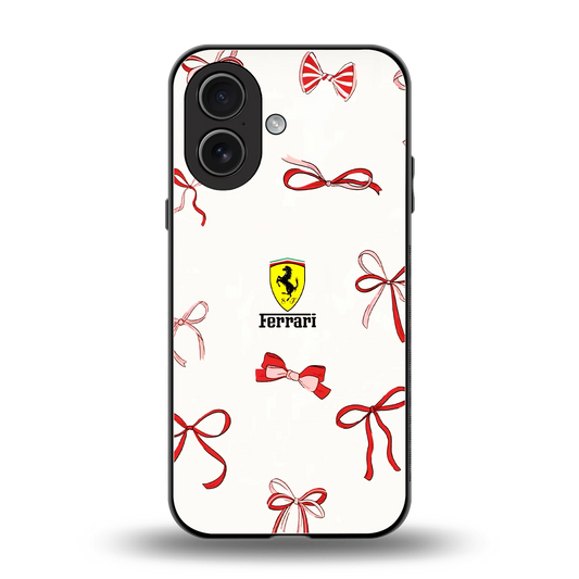 SF X Bows back phone cover | glass case for iphone 17
