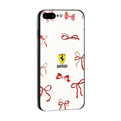 SF X Bows sleek iphone 8 plus cover with tempered glass back and TPU edges