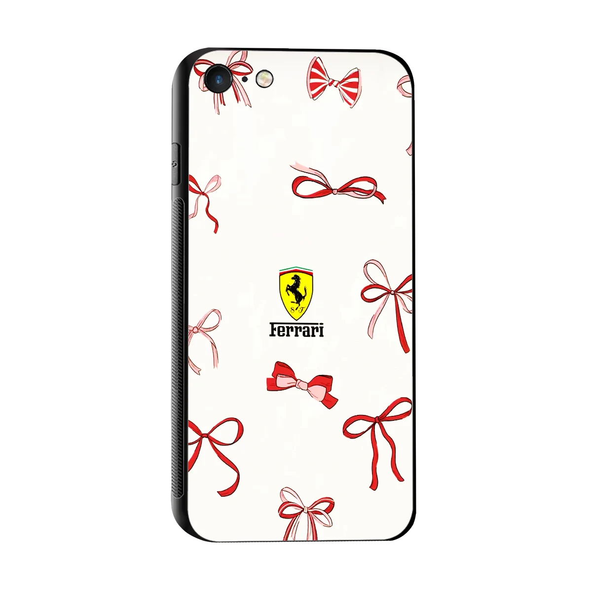 SF X Bows sleek iphone 7 cover with tempered glass back and TPU edges