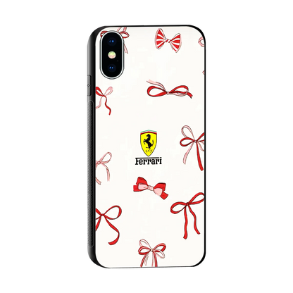 SF X Bows sleek iphone x cover with tempered glass back and TPU edges