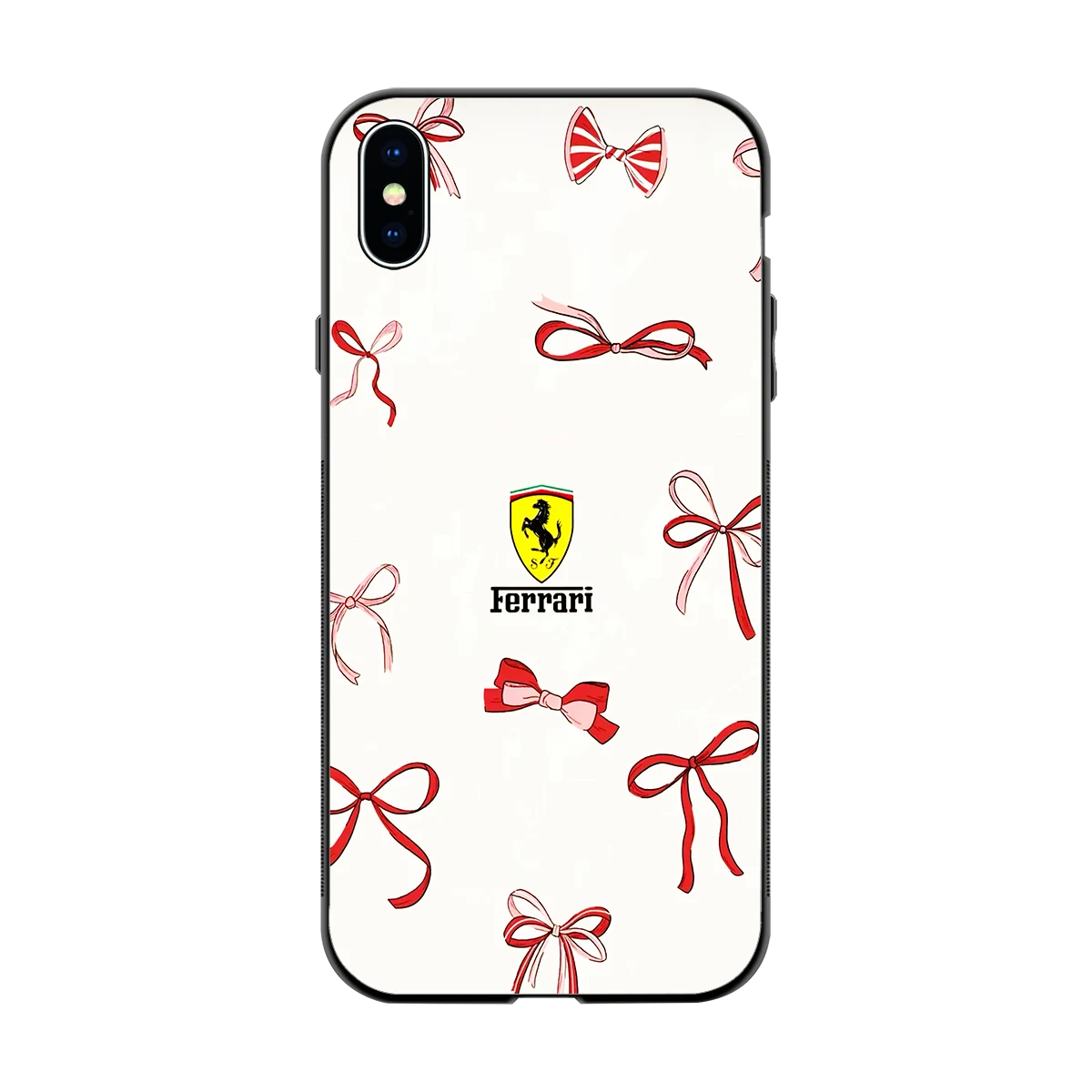 SF X Bows back phone cover | glass case for iphone xs max