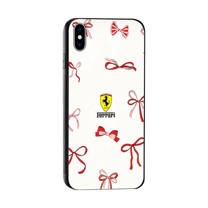 SF X Bows sleek iphone xs max cover with tempered glass back and TPU edges