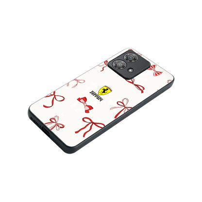 SF X Bows stylish phone case for motorola edge 40 neo 5g | glossy glass and slim fit