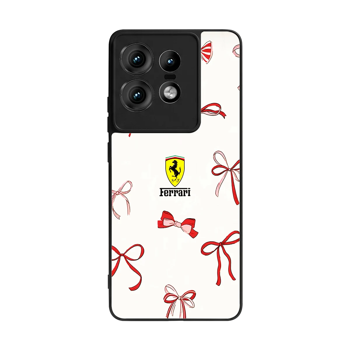 SF X Bows back phone cover | glass case for motorola edge 50 pro