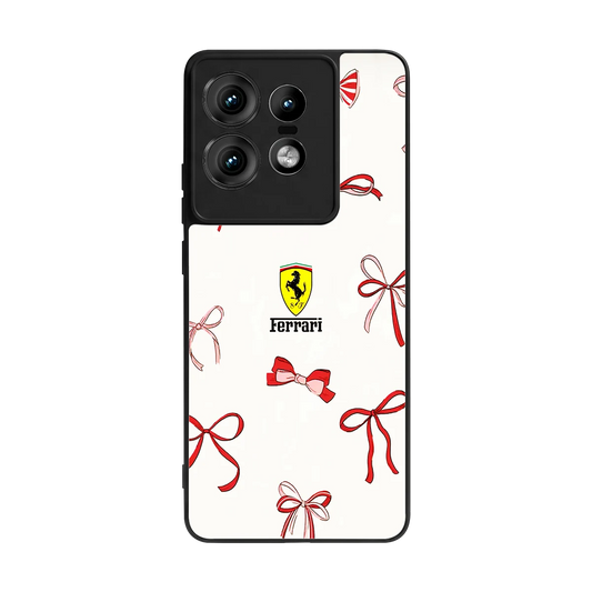 SF X Bows back phone cover | glass case for motorola edge 50 pro