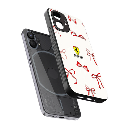 SF X Bows sleek nothing phone 1 cover with tempered glass back and TPU edges