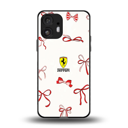 SF X Bows back phone cover | glass case for nothing phone 2