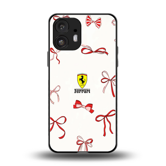 SF X Bows back phone cover | glass case for nothing phone 2