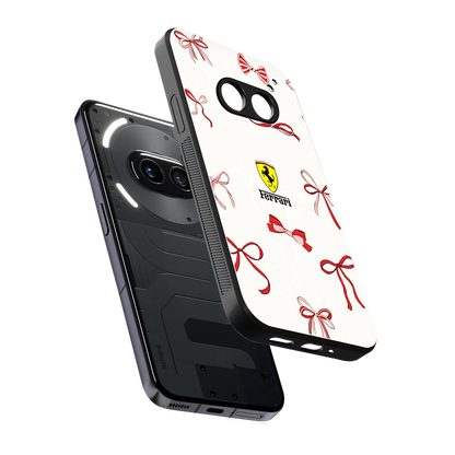 SF X Bows sleek nothing phone 2a cover with tempered glass back and TPU edges