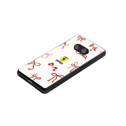 SF X Bows stylish phone case for nothing phone 2a | glossy glass and slim fit