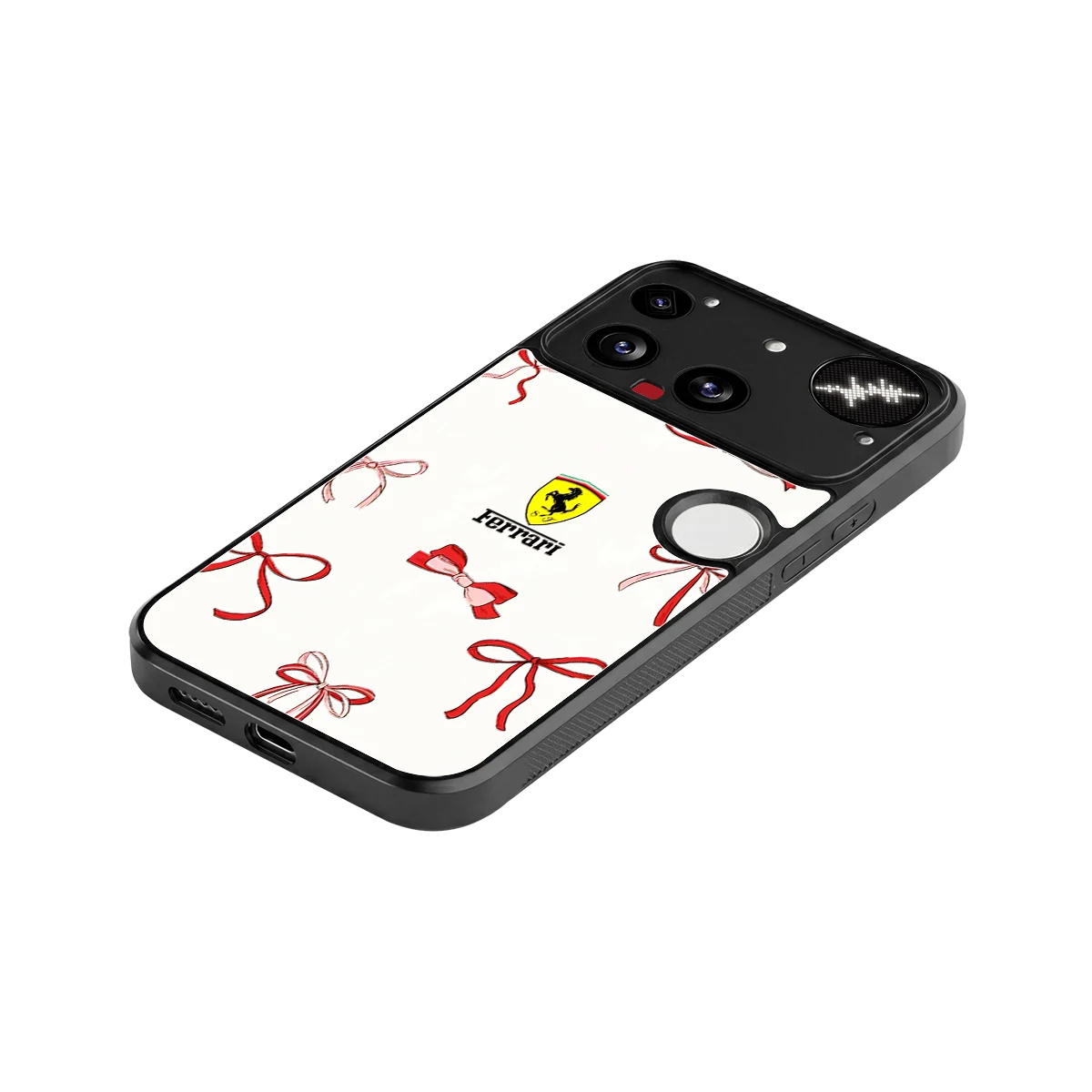 SF X Bows stylish phone case for nothing phone 3 | glossy glass and slim fit