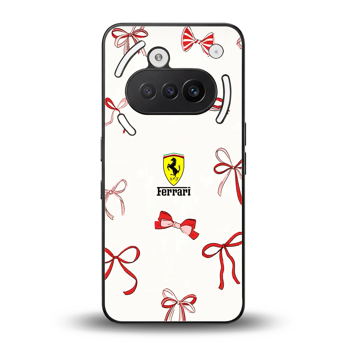 SF X Bows back phone cover | glass case for nothing phone 3a