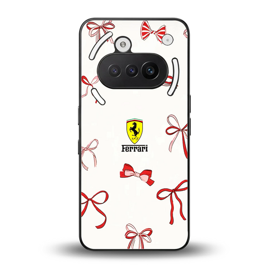 SF X Bows back phone cover | glass case for nothing phone 3a