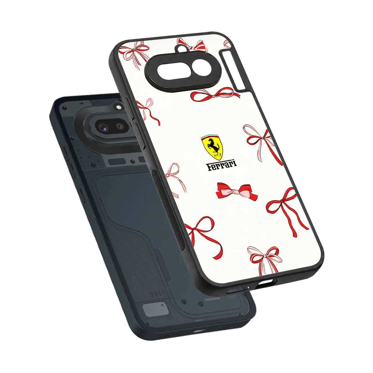 SF X Bows sleek nothing phone 4a cover with tempered glass back and TPU edges