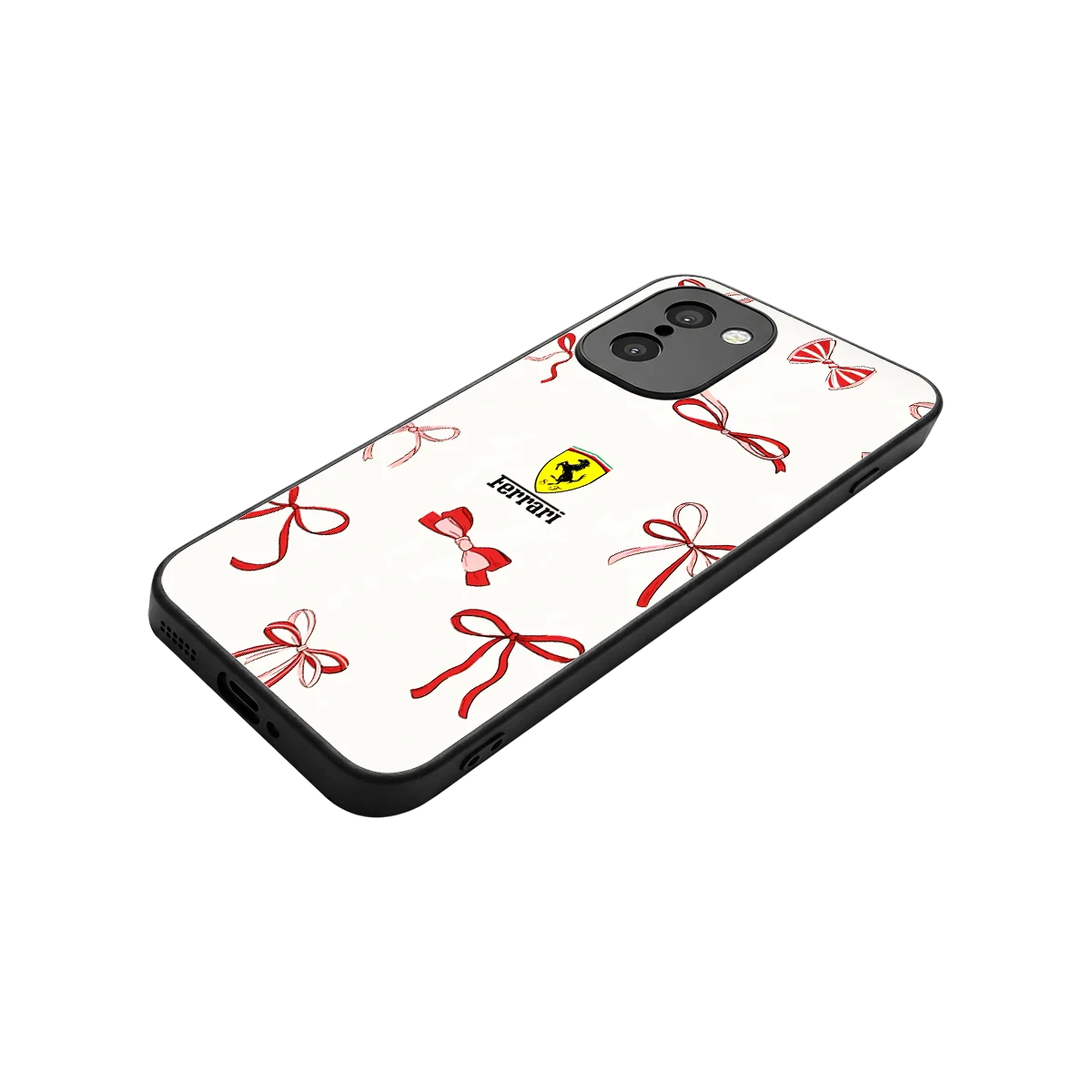 SF X Bows stylish phone case for oneplus 15r | glossy glass and slim fit