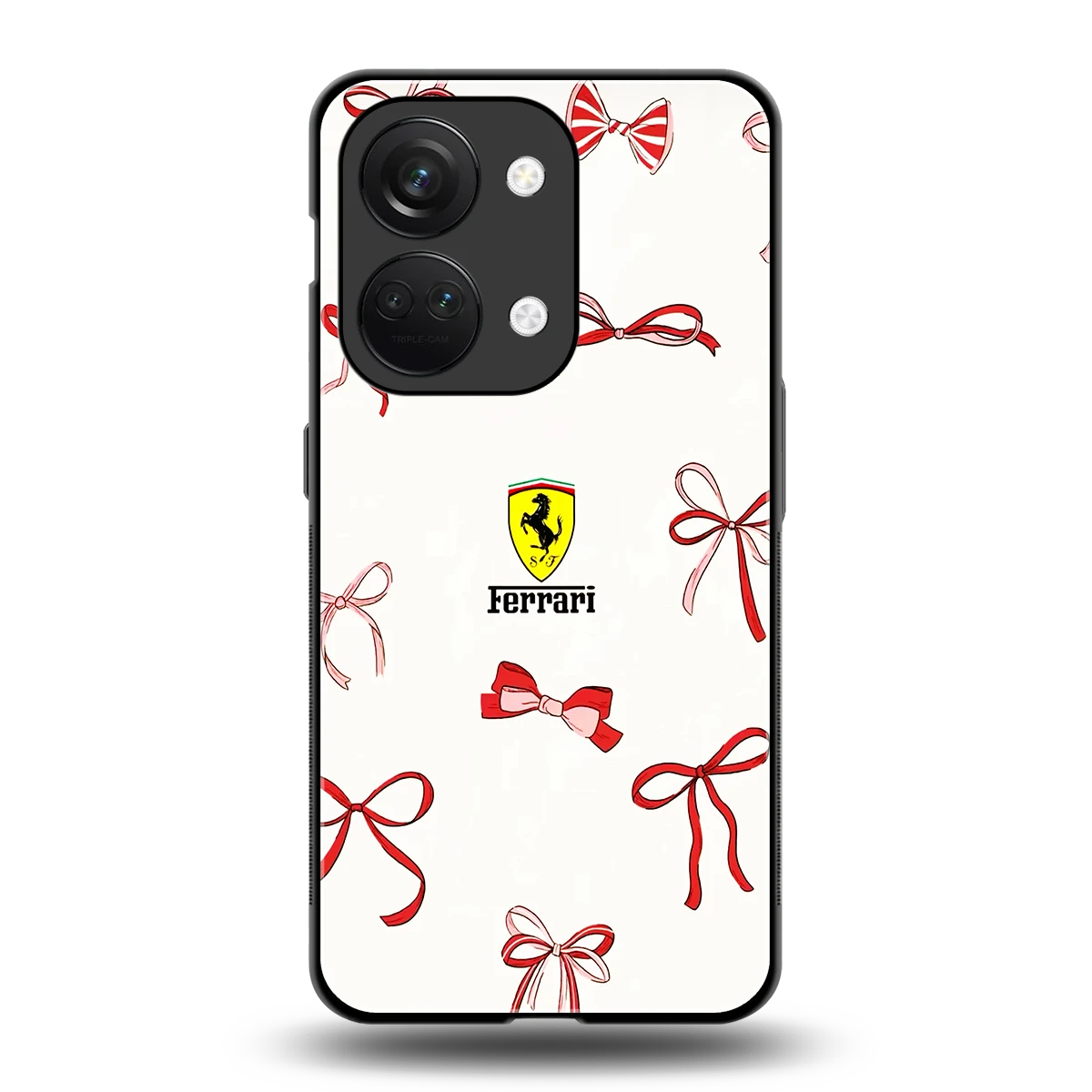 SF X Bows back phone cover | glass case for oneplus nord 3