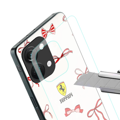 SF X Bows stylish phone case for oneplus nord 3 | glossy glass and slim fit