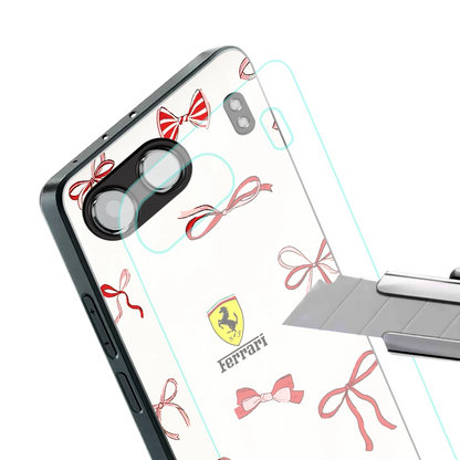 SF X Bows stylish phone case for oneplus nord 4 | glossy glass and slim fit