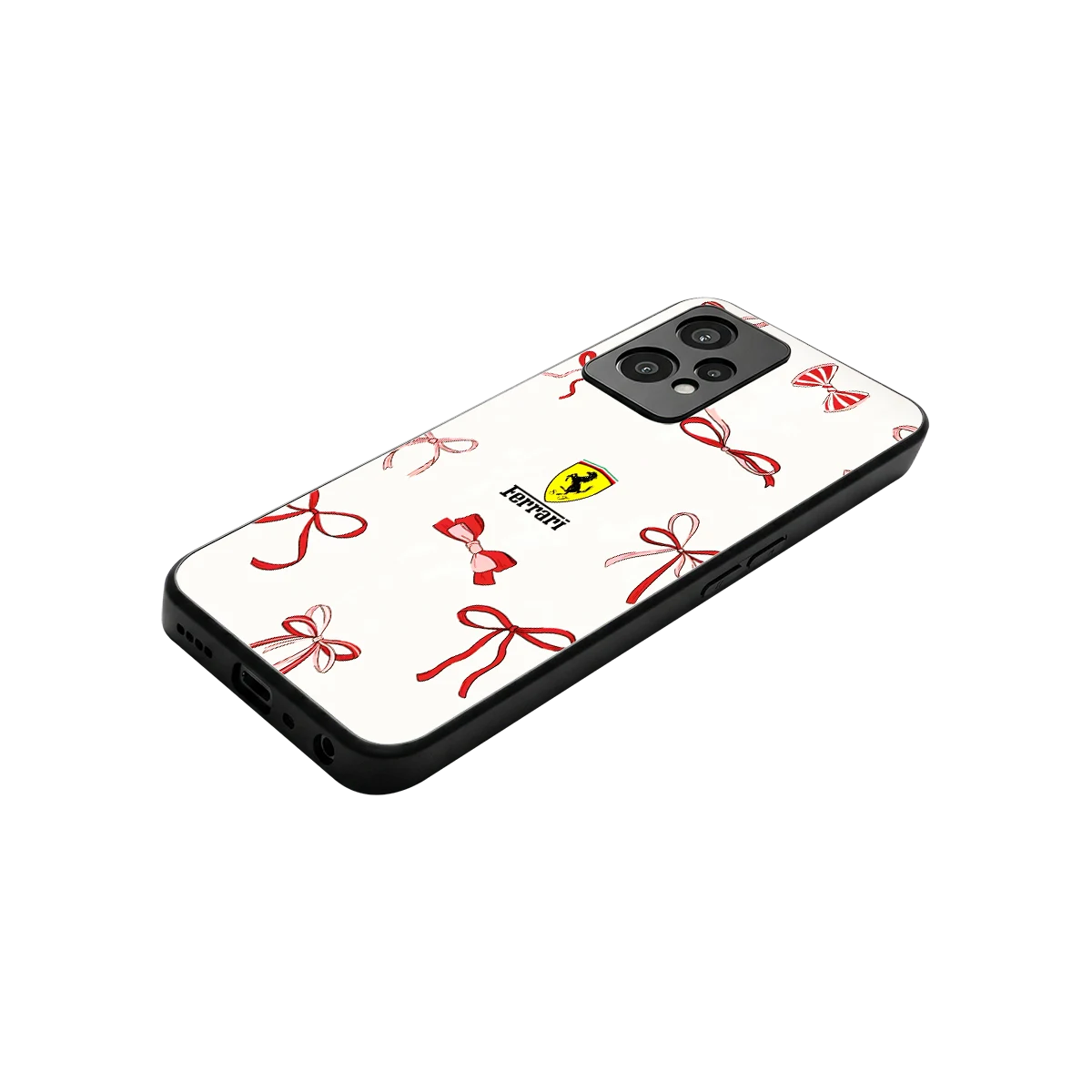 SF X Bows stylish phone case for oneplus nord ce 2 lite | glossy glass and slim fit