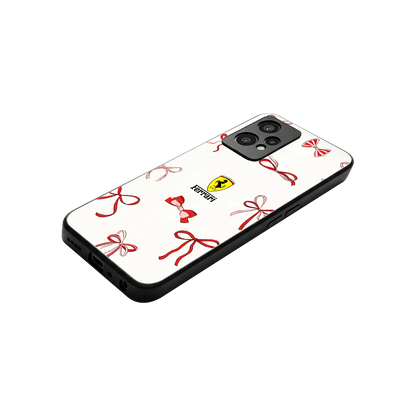 SF X Bows stylish phone case for oneplus nord ce 2 lite | glossy glass and slim fit