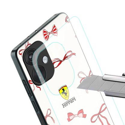 SF X Bows stylish phone case for oneplus nord ce 3 | glossy glass and slim fit