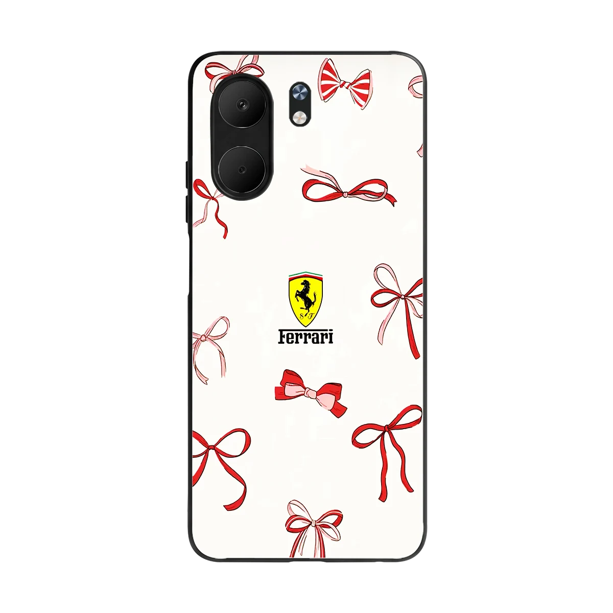 SF X Bows back phone cover | glass case for oppo a5x 5g
