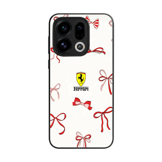 SF X Bows back phone cover | glass case for oppo find x9