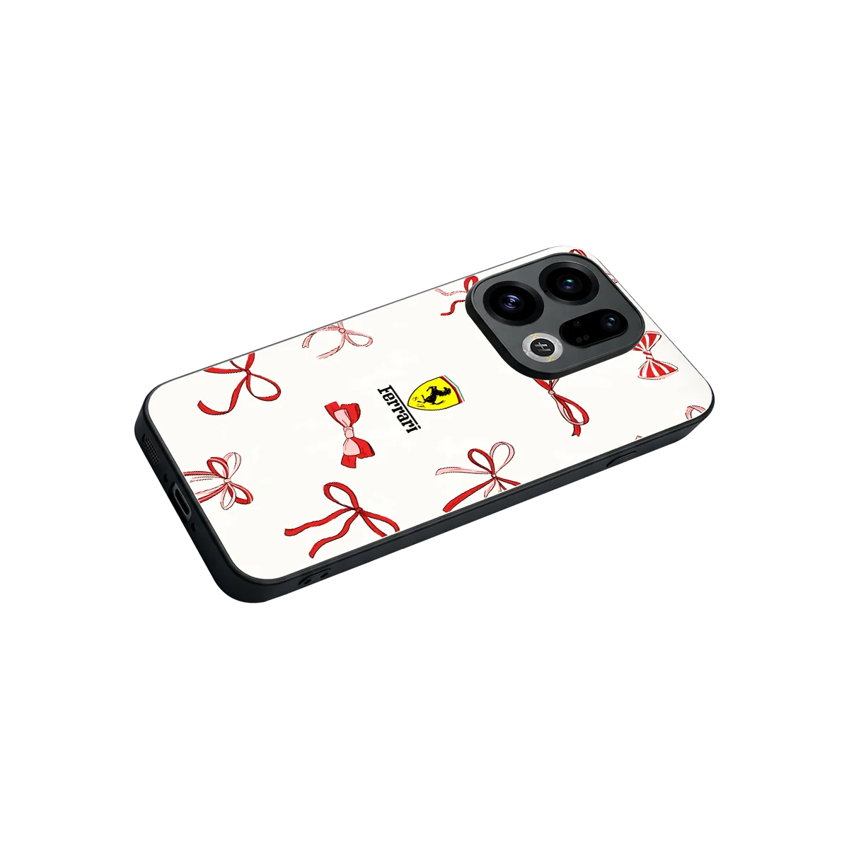 SF X Bows stylish phone case for oppo find x9 | glossy glass and slim fit