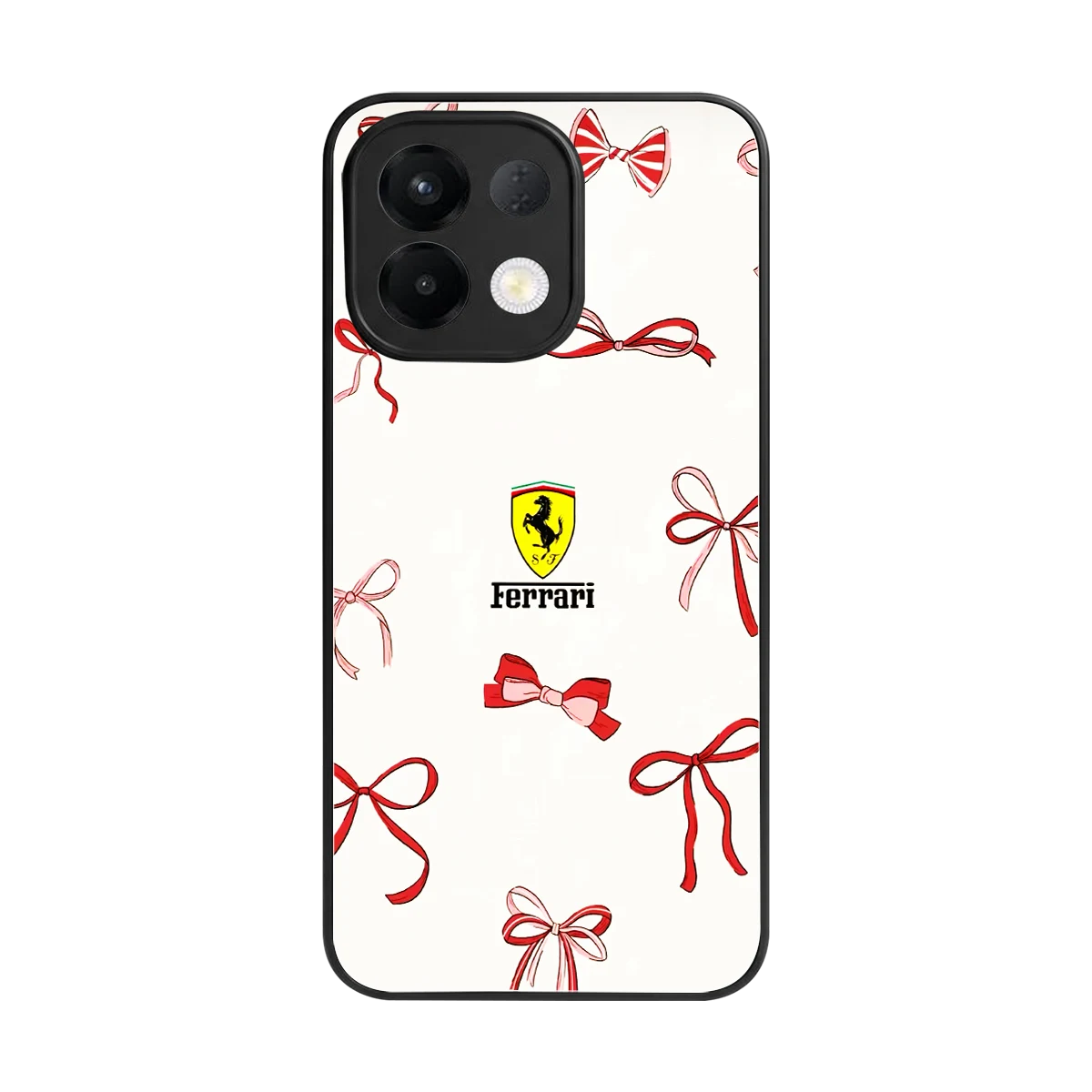 SF X Bows back phone cover | glass case for oppo k13 5g