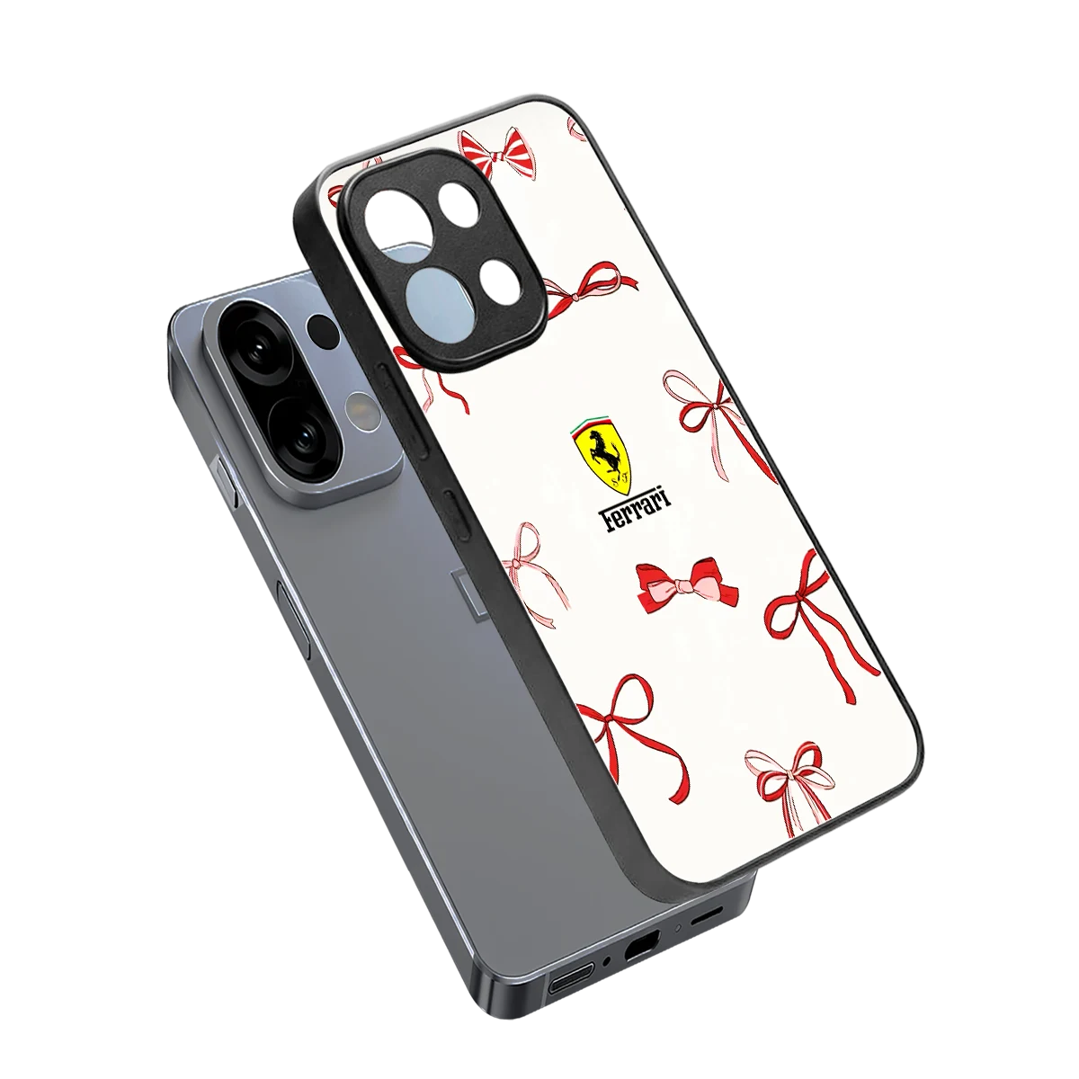 SF X Bows sleek oppo k13 5g cover with tempered glass back and TPU edges