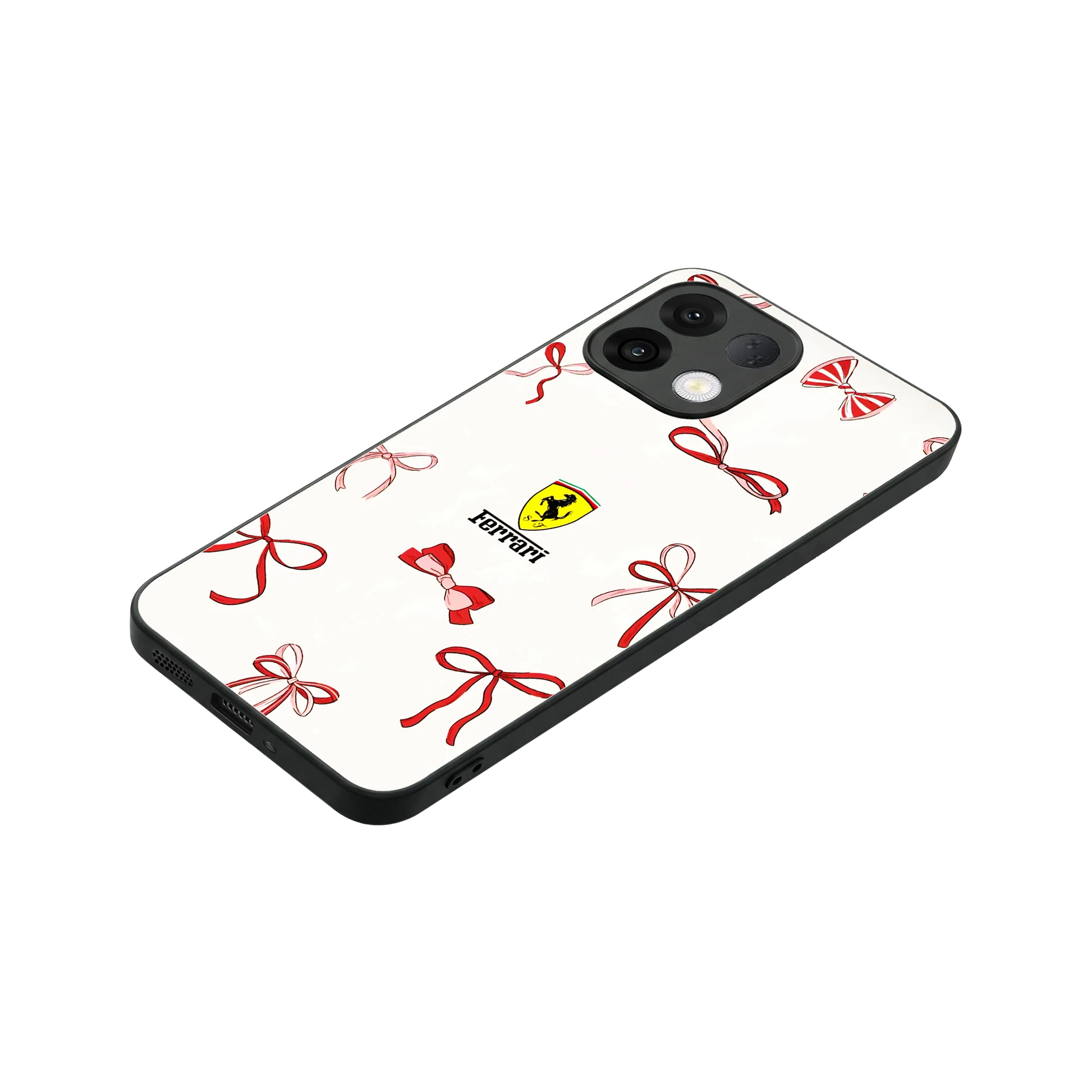 SF X Bows stylish phone case for oppo k13 5g | glossy glass and slim fit