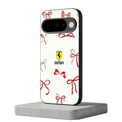 SF X Bows google pixel 10 mobile cover | shockproof glass phone case