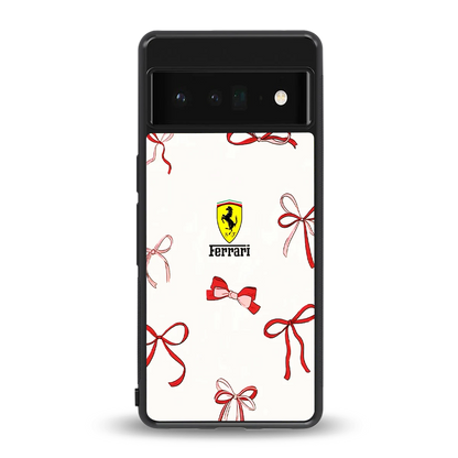 SF X Bows back phone cover | glass case for google pixel 6 pro