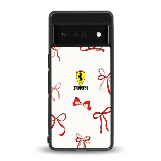 SF X Bows back phone cover | glass case for google pixel 6 pro