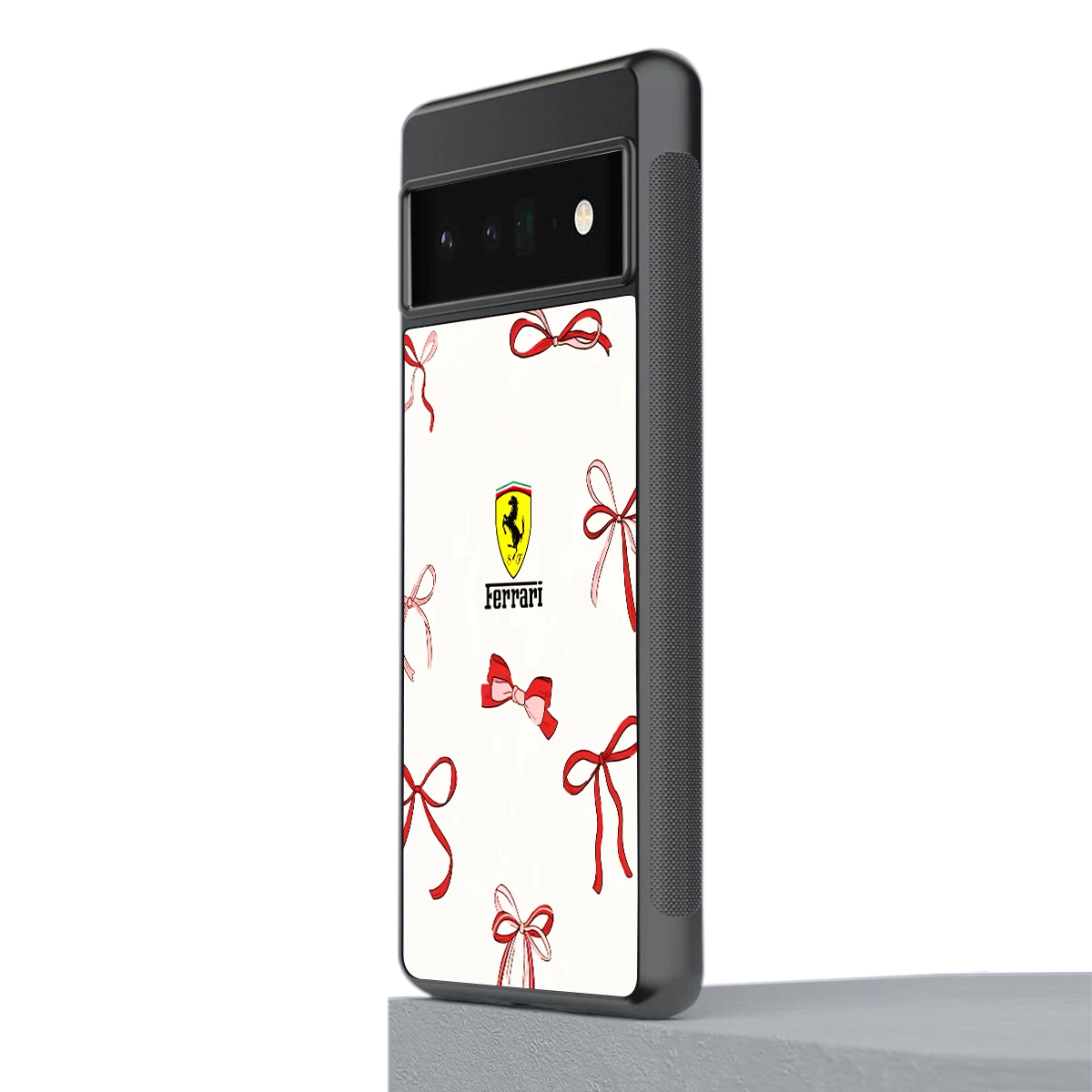 SF X Bows stylish phone case for google pixel 6 pro | glossy glass and slim fit