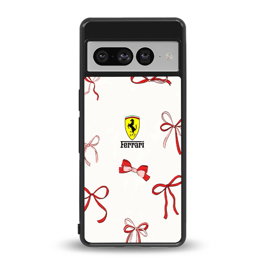 SF X Bows back phone cover | glass case for google pixel 7 pro