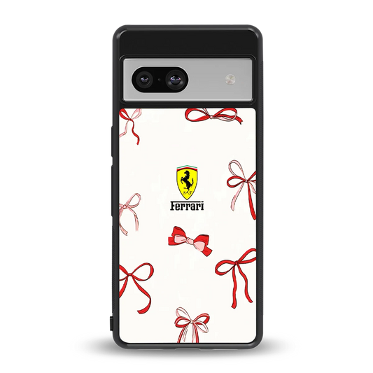 SF X Bows back phone cover | glass case for google pixel 7a