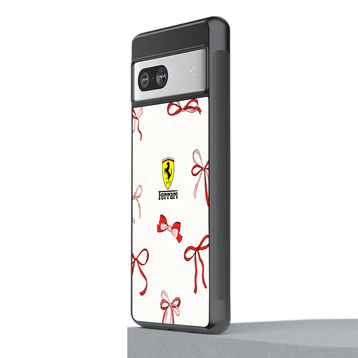 SF X Bows stylish phone case for google pixel 7 | glossy glass and slim fit